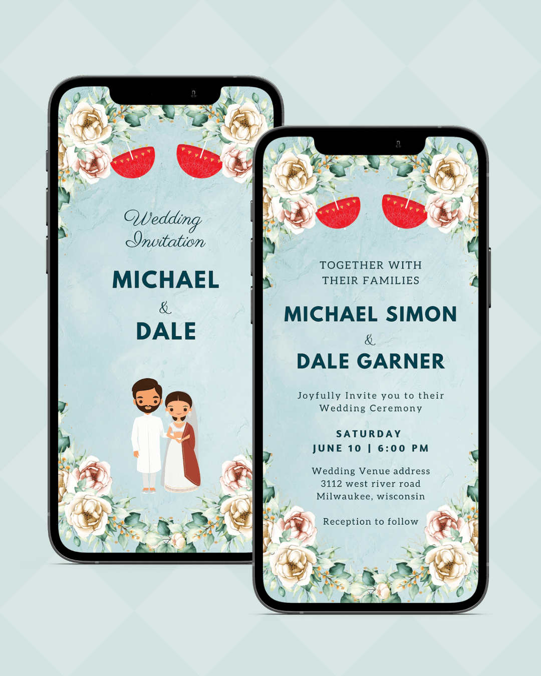 Wedding invitation ecard
